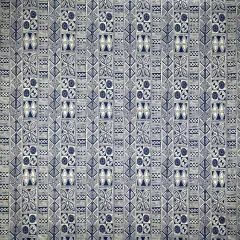 1 Yard Traditional Polynesian Tapa Polyester Fabric For Sewing Crafts And Home D&eacute;cor Projects 60 Inch Blue