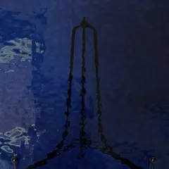 Wissmach MIDNIGHT BLUE English Muffle Stained Glass Sheet &ndash; Vintage Ripple Textured Art Glass for Mosaics, Panels, Lamps & DIY Crafts | Hand-selected by The Little Flowers