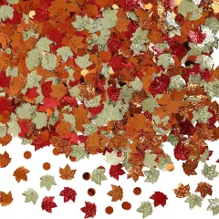 Autumn Leaves Confetti, Bulk Party Foil, 3,000-Count