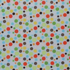 Mook Fabrics Multi Dot Printed PUL Fabric [60 in. Wide] - By The Yard Blue
