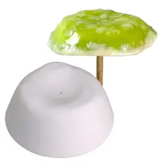 3.25" dia. x 1.25" Small Center Drop Drape Glass Slumping Kiln Mold