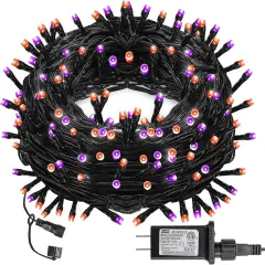 66FT 200 LED Connectable Black Wire Halloween String Lights