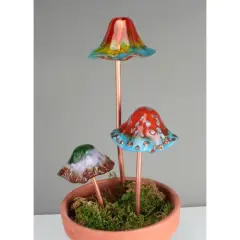 5&rdquo; x 5" x 2.5" Fluted Mushroom Drape Glass Fusing Kiln Mold