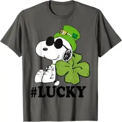 Peanuts St. Patrick's Snoopy Lucky Clover T-Shirt