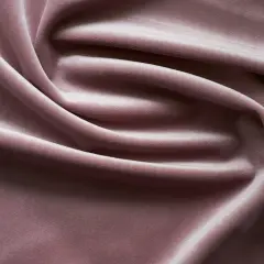 Giselle Velvet Upholstery Fabric 100% Polyester, 55" Wide, Flame Resistant & Durable Mauve