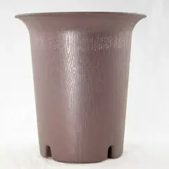 2 Round Cascade Plastic Bonsai, Succulent & Orchid Planter 5.25"x 5.25"x 5.75"