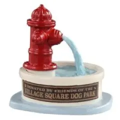 Dog Park Water Fountain - Lemax