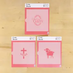 Religious Easter 3 Piece Cookie Stencil Bundle