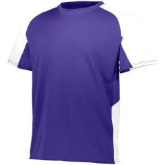 Augusta Sportswear&reg; Youth Cutter Jersey PURPLE/ WHITE