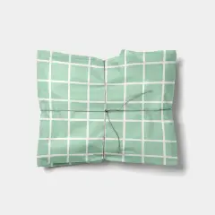 Green Chalk Plaid Gift Wrap