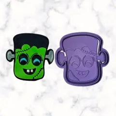 Frankenstein Cookie Cutter with Stamp Option