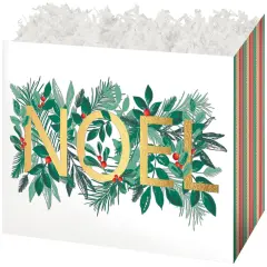 Pack/6: Noel Basket Box - 6-3/4 x 4 x 5"