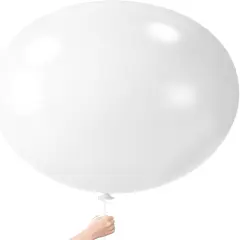4PCS Large Balloons 36inch, White Giant Balloons Jumbo Balloons Latex Balloons for Wedding Engagement Graduation Anniversary Decorations