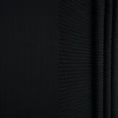 1 Yard Knit Jacquard Rib Fabric Polyester Rayon Spandex Stretch 52" Wide Black