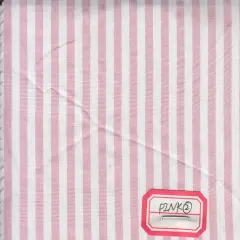1 Yard Poplin Stripe Fabric, 57/58&Prime; Wide Polyester Cotton Blend PINK