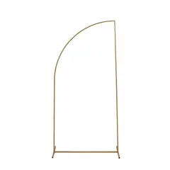 6 ft Gold Half Moon Metal Floral Display Frame Arch Backdrop Stand Party Events
