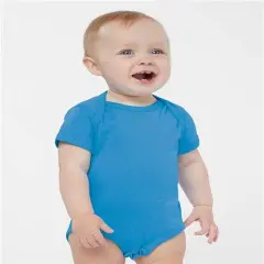 Rabbit Skins&reg; Classic Baby Fine Jersey One Piece Tradewind Spot