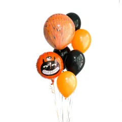 TRADITIONAL HALLOWEEN BALLOON BUNDLE WITH HELIUM