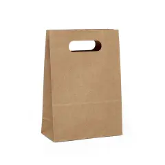 Die Cut Handle Paper Bags 7 1/8'' x 3 1/4'' x 10 3/4''