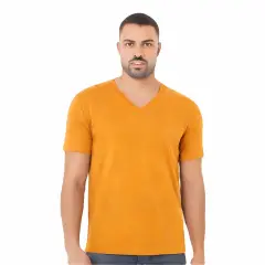 BELLA + CANVAS&reg; Jersey V Neck Short Sleeve Tee Orange