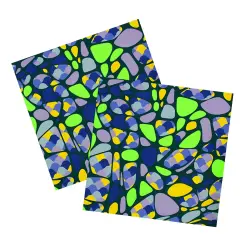 Neon Party Pebbles Printed Spandex Fabric
