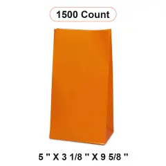 Colored Paper Favor Bags 5'' x 3 1/8'' x 9 5/8'' Bulk