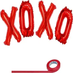 4E's Novelty 16 Inch XOXO Balloons - Valentine's Day Party Supplies Decorations