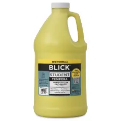 Blick Student Tempera Paint - Primary Yellow, 64 oz bottle