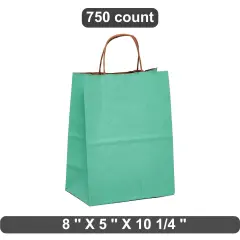 Versatile Kraft Paper Shopping Bag 8" x 5" x 10.25"