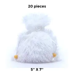 Stylish Ultra Soft Fur Bags 5" x 7"