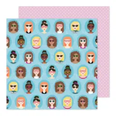 Damask Love Life's A Party Double-Sided Cardstock 12"X12"