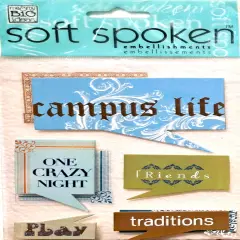 Me & My Big Ideas Campus Life Dimensional Stickers