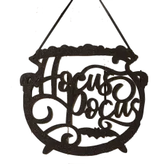 HOCUS POCUS CAULDRON WALL HANGING