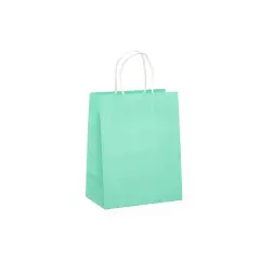 Bright Matte Shopping Bag with White Interior 16" x 6" x 12"