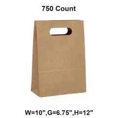 Tamper-Resistant Take-Out Shopping Bags Standard 10" x 6 3/4" x 12"