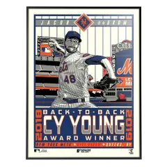 Phenom Gallery New York Mets Jacob DeGrom Cy Young Deluxe Framed Serigraph Print