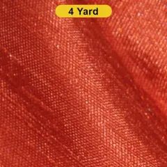 Shantung Satin Fabric 60" Reversible Satin Dupioni Silk Rust