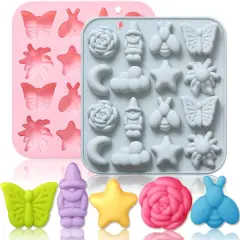 2 Pack Silicone Chocolate Molds