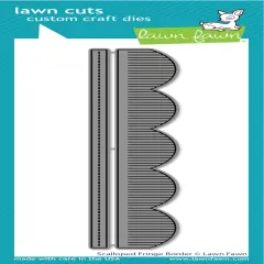 Lawn Cuts Custom Craft Die-Scalloped Fringe Border