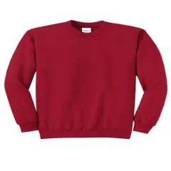 Port & Company&reg; Core Fleece Crewneck Long Sleeve Sweatshirt Red