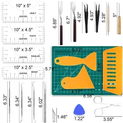 30 Pieces Precision Craft Weeding Tools for Weeding Vinyl, DIY Art Work Cutting, Hobby, Scrapbook,Sewing.