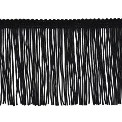 5 Yards of 3" Chainette Fringe Trim | 5 yard cut Black
