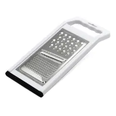 Chef Craft Non-Skid Stainless Steel Blade Flat Coarse / Fine Grater & Slicer