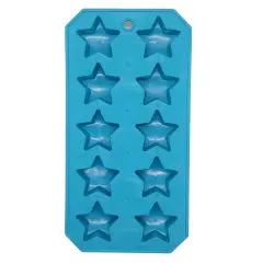 Chef Craft Flexible Thermoplastic 10-Cube Ice Cube Tray - Star Shapes