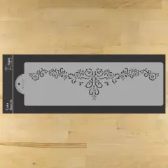 Floral Lace Swag Cake Stencil | C762 by Designer Stencils | Cake Decorating Tools |