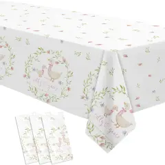 Pink Silly Goose Baby Shower Decorations Tablecloth