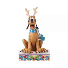 Kitcheniva Pluto Dashing Rein-dog Christmas Figurine Holiday Decor