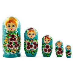 Set of 5 Alla Nesting Dolls7 Inches