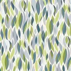Grey And Green Wavy Geo Jubilee 44"/45" Fabric Per Yard