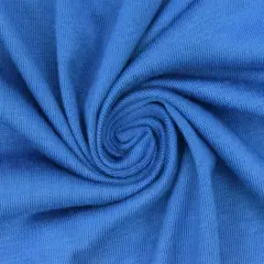 Lagoon Blue Solid Stretch Rayon Jersey Knit Fabric By the Yard
